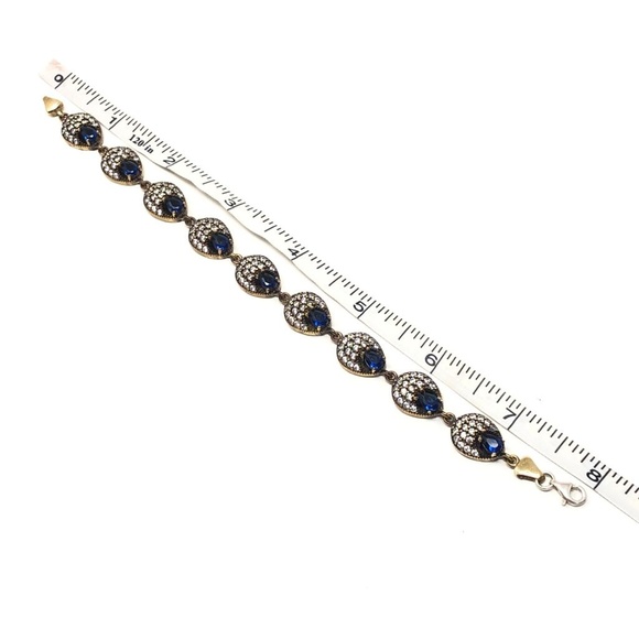 925 Silver CZ Antiqued Women Bracelets - Picture 5 of 5